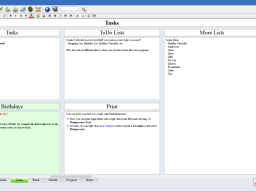 Possible ToDo-List arrangement